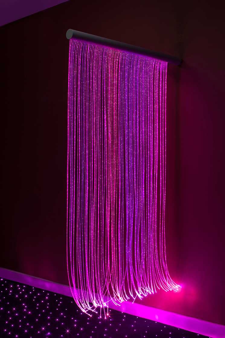 Fibre Optic Sensory Wall Cascade | Fibre Optics