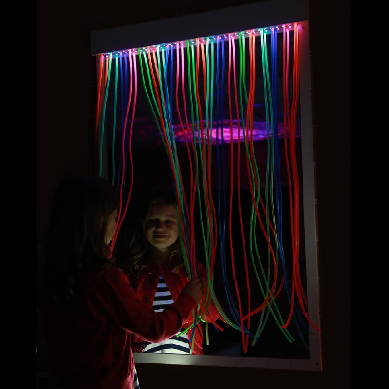 UV Mirror with Strands – 100 x 70cm Includes UV light Stip. | Ultraviolet