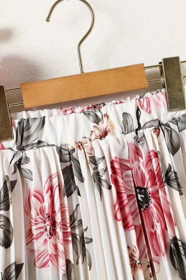 Floral Pleated Skirt | Skirts