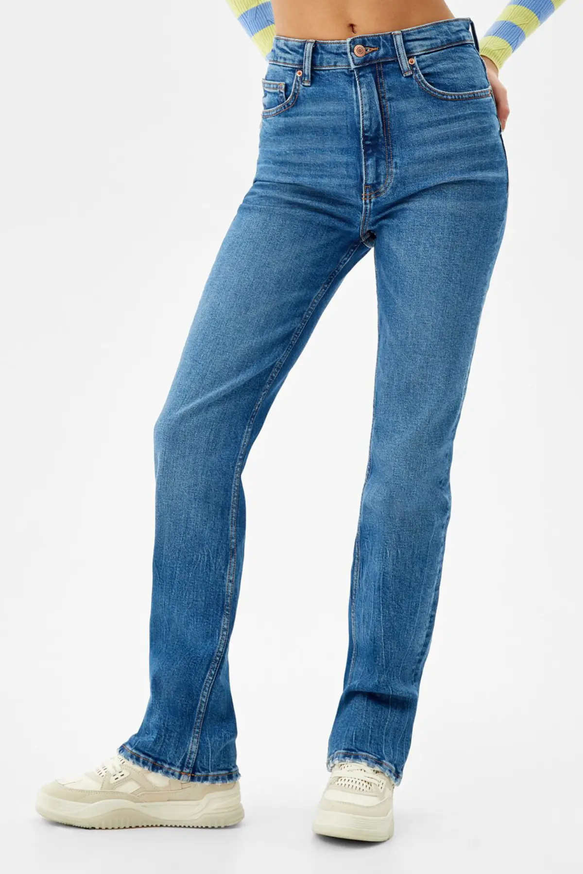 Mom Fit High-Rise Jeans with Pockets | Jeggings
