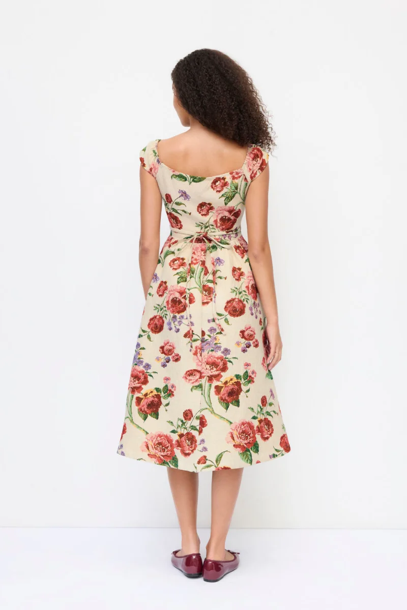 Floral Elegant Midi Dress | Midi