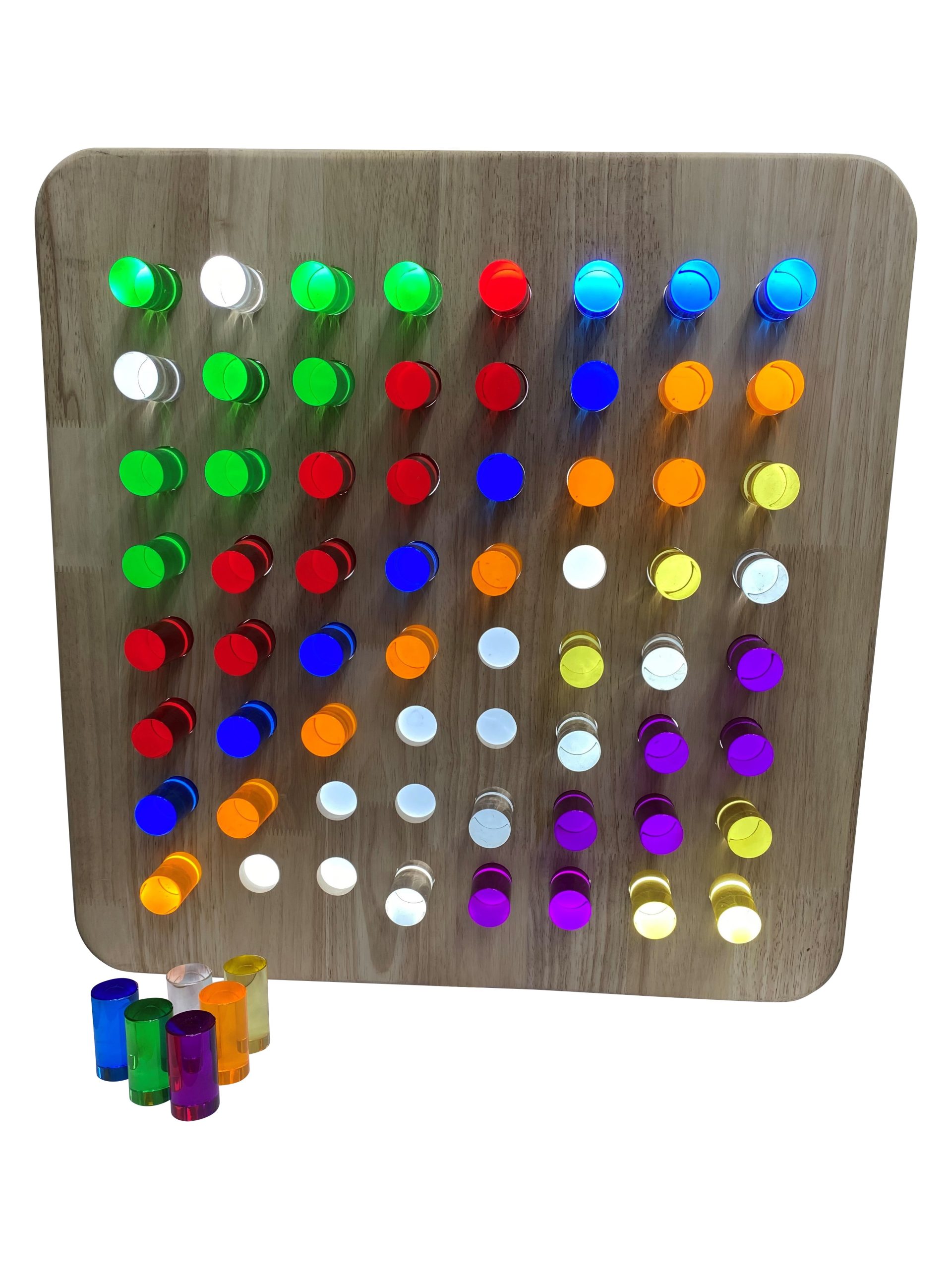 Wall Hanging Sensory Light Panel with Coloured Rods | Sensory Tools