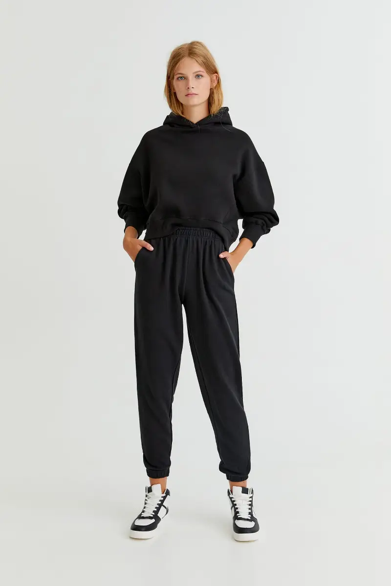 Relaxed Fit High Waist Chino Pants | Women’s Clothing