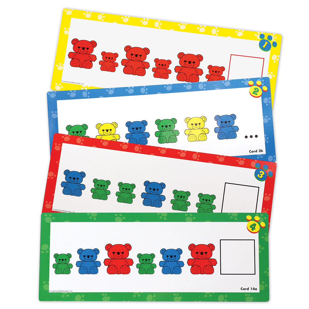 Three Bear Family® Double-Sided Pattern Cards | Phonics and English Activities