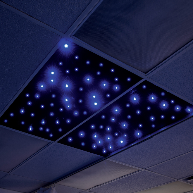 Interactive Fibre Optic Ceiling Tile | Fibre Optics