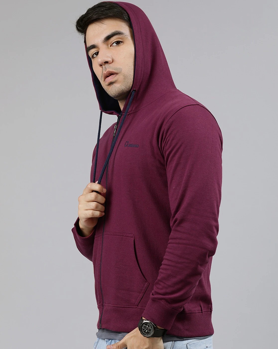 URBANO FASHION Slim Fit Hooded Jacket | LATEST TRENDS