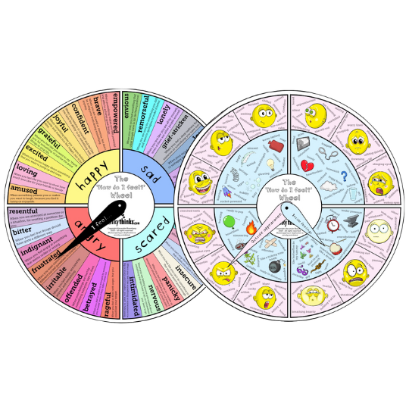 'How Do I Feel?' Wheel, for Mental Health & Emotional Vocabulary | LinkyThinks