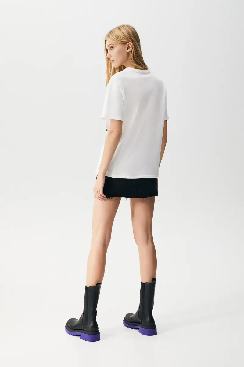 Short Sleeve T-Shirt With Landscape Graphic | Tops