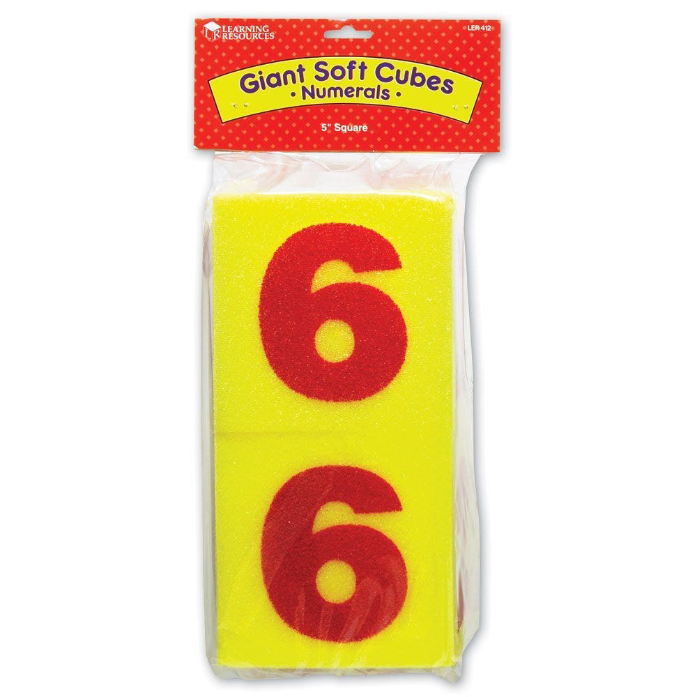 Giant Soft Numeral Cubes, Set of 2 | Phonics and English Activities