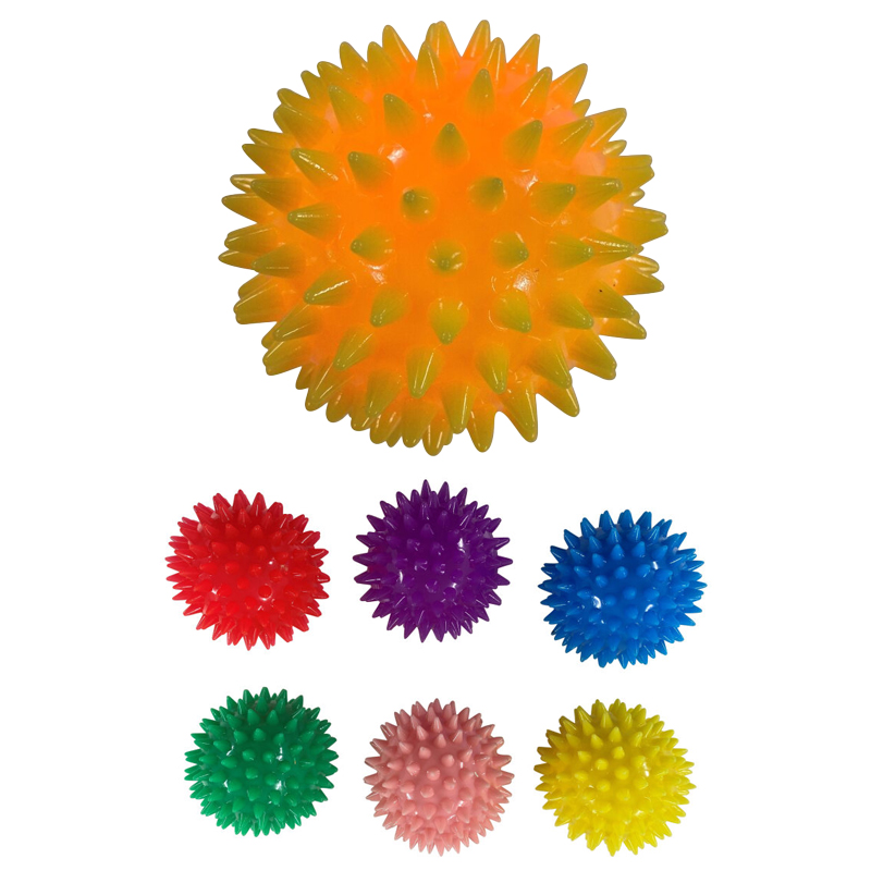 Spikey Ball non transparent LED (solid colour) | Sensory Balls