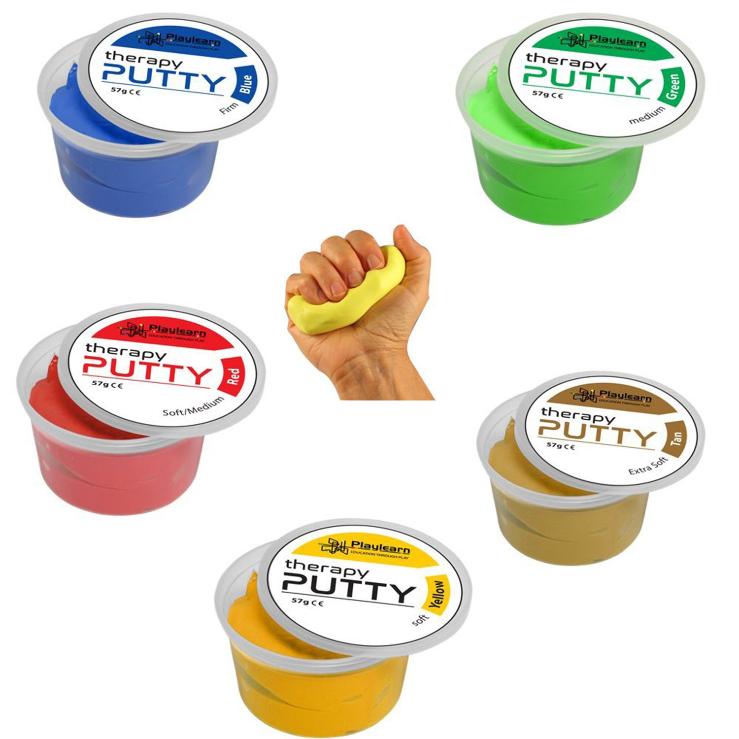 Therapy putty ( 5 Colours – 5 Strengths ) | Therapy Putty