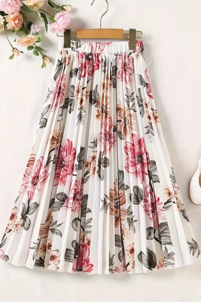 Floral Pleated Skirt | Women’s Clothing