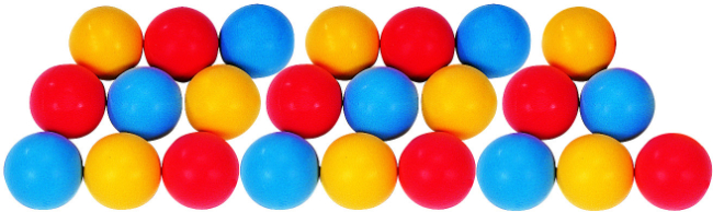 Set of 24 Softy Foam Balls 7cm | PE Equipment