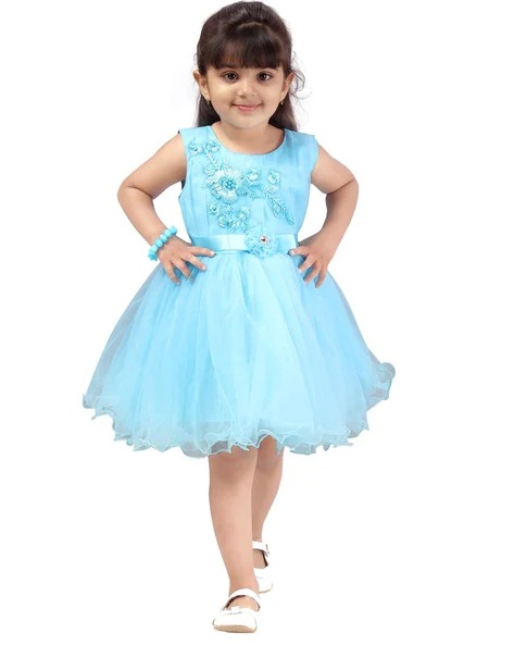 AARIKA GIRLS ETHNIC Embellished Fit & Flare Dress | KIDS