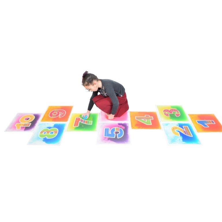 Hopscotch Liquid Floor Tiles Pack of 10 | Sensory Tiles