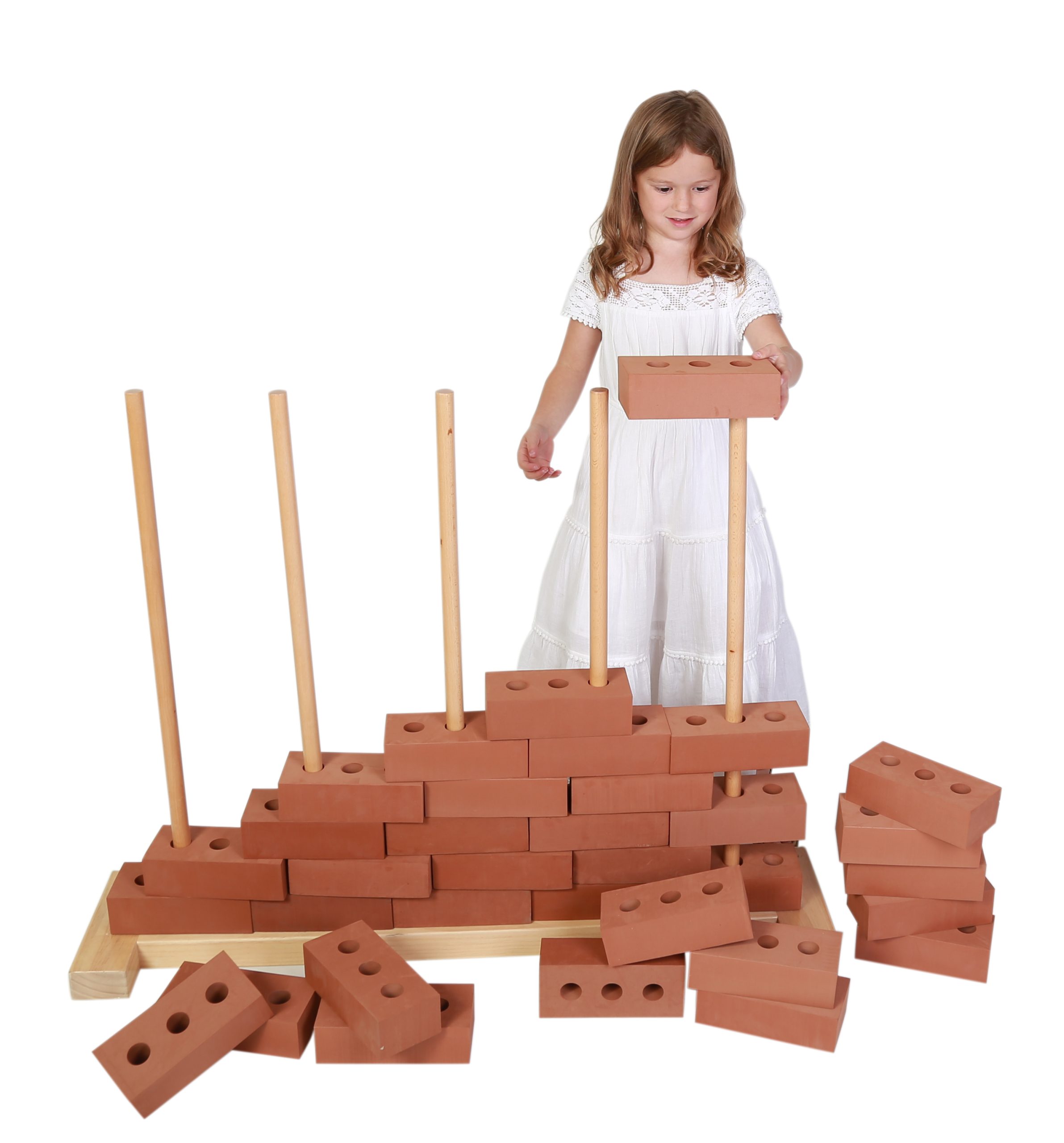 Wooden Foam Brick Stand | Sensory Construction