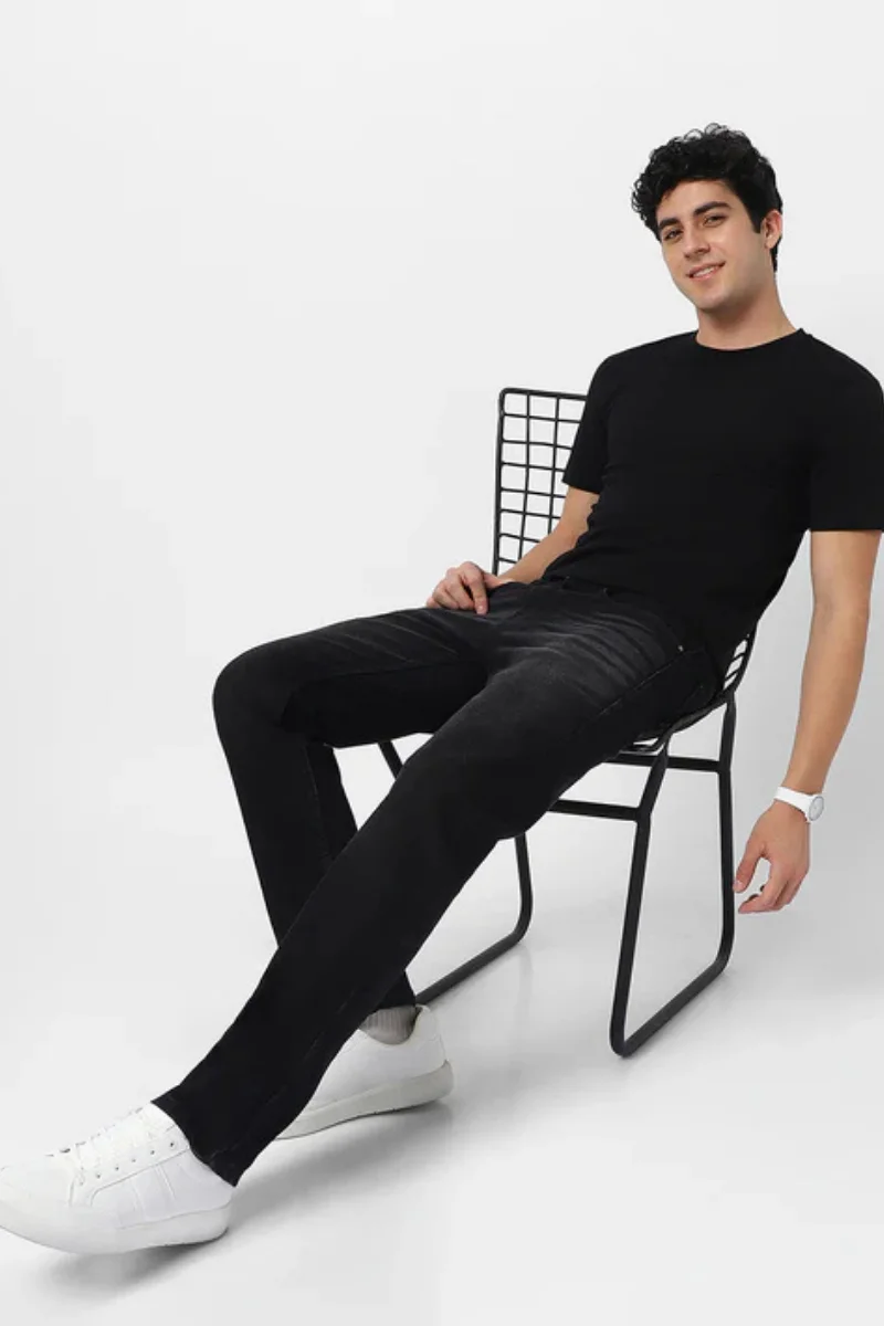 Regular Fit Black Jeans | Jeans