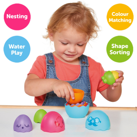 Toomies Hide & Squeak Nesting Eggs | Cognitive Development