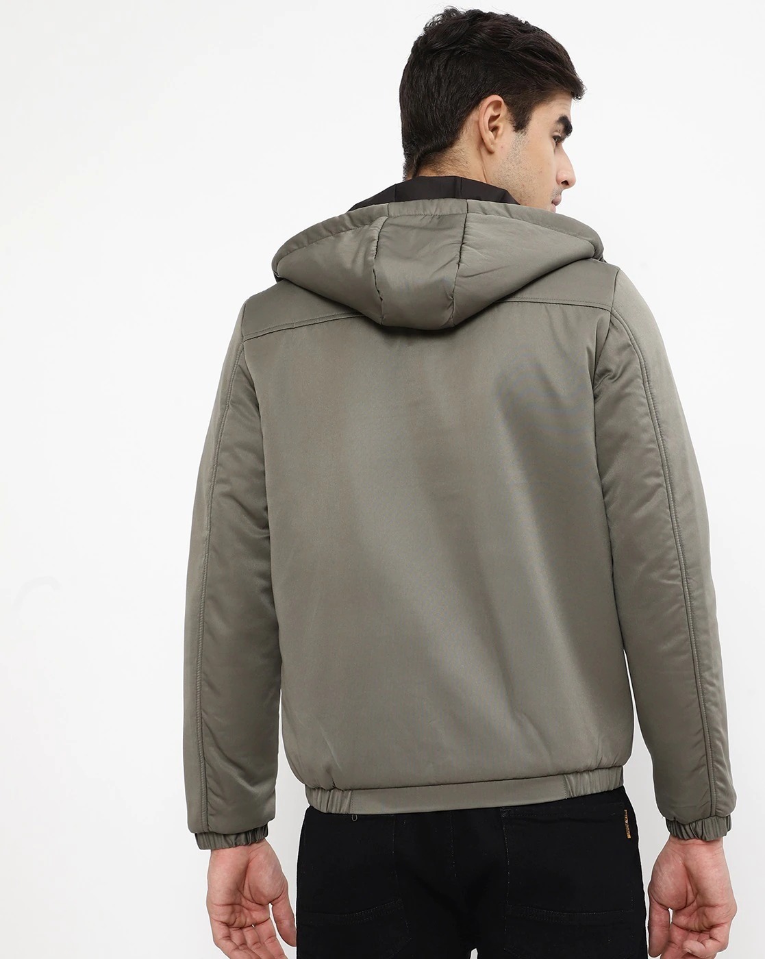 FORT COLLINS Zip-Front Bomber Jacket with Detachable Hood | MEN