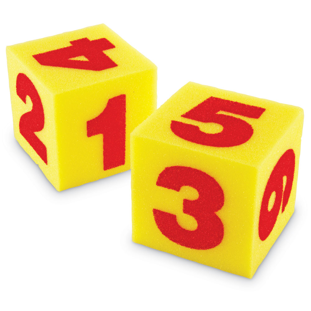 Giant Soft Numeral Cubes, Set of 2 | Phonics and English Activities