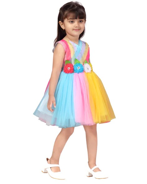 MUHURATAM Embellished Fit & Flare Dress | KIDS