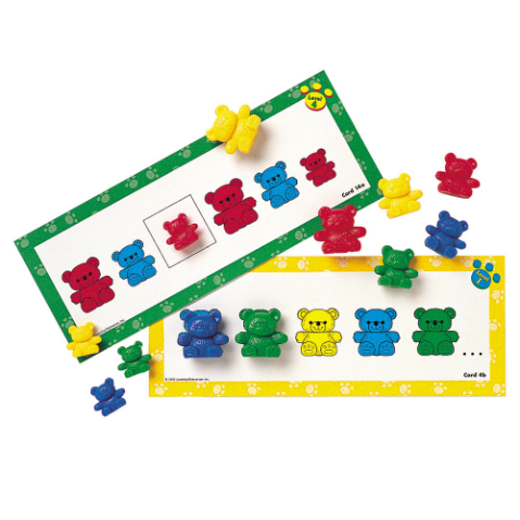 Three Bear Family® Double-Sided Pattern Cards | Phonics and English Activities