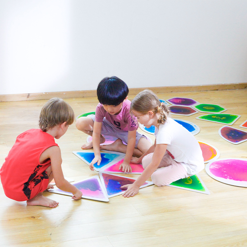 Hexagon Liquid Floor tile (Set of 4) | Sensory Tiles