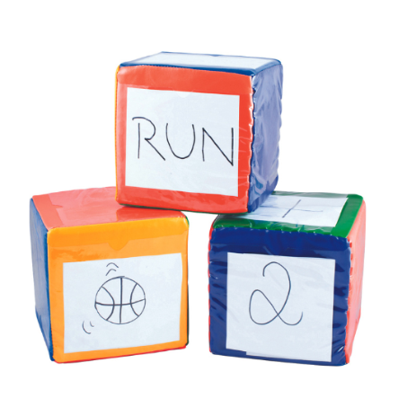 Set of 3 Move Cubes 15cm | PE Equipment