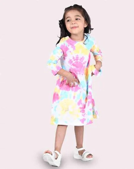 ZALIO Tie & Dye A-line Dress | KIDS