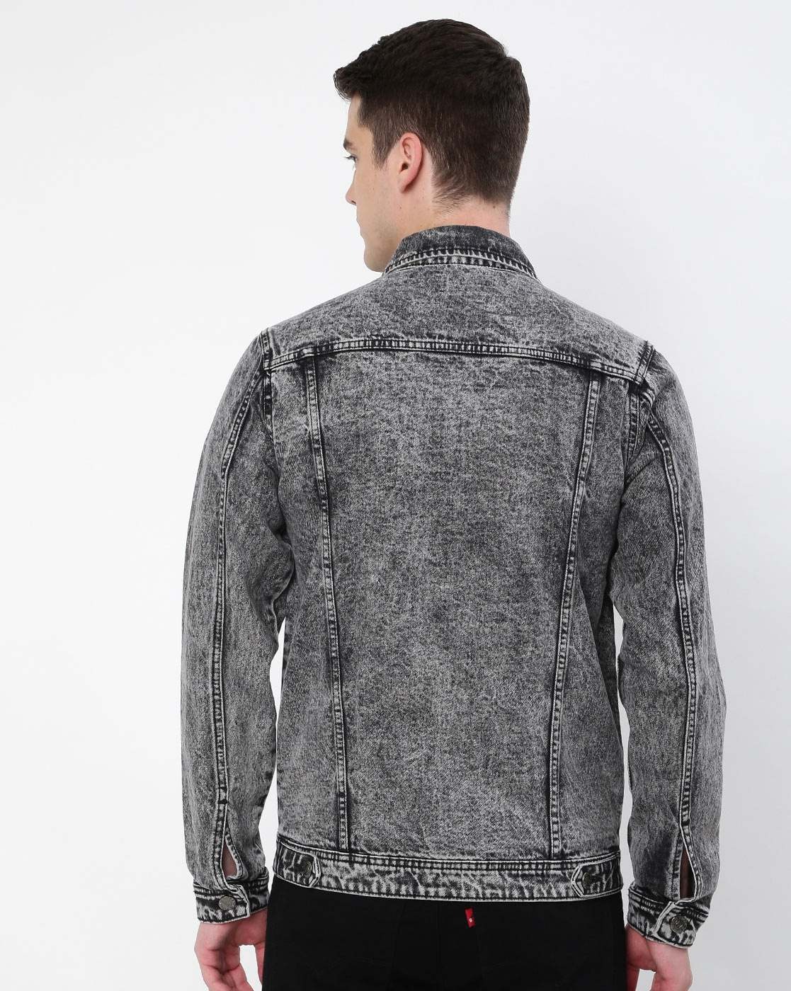 HIGH STAR Slim Fit Denim Jacket with Flap Pockets | MEN