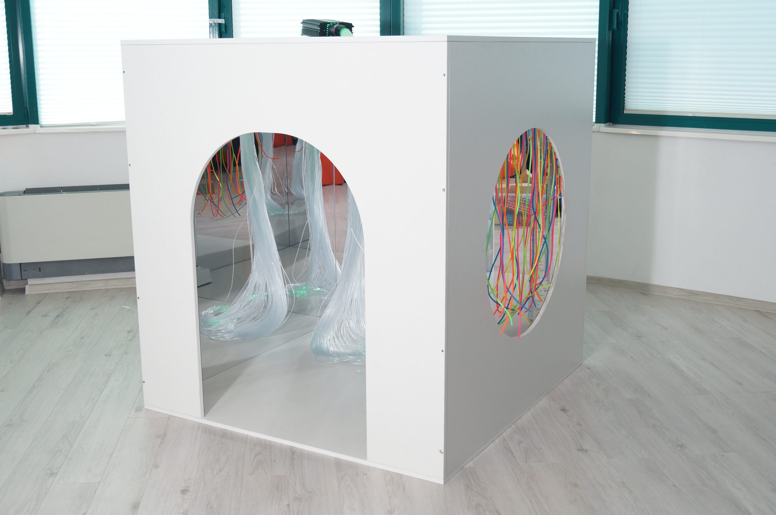 Large Wooden Padded Den for Bubble tube and Fibre Optics. | Sensory Tools