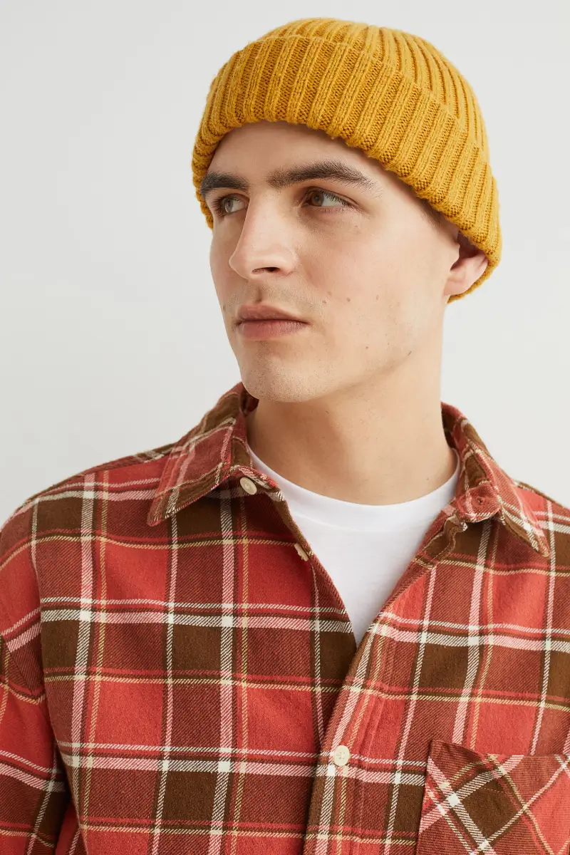 Men Slim Fit Collared Striped Long Sleeve Shirt | Shirts