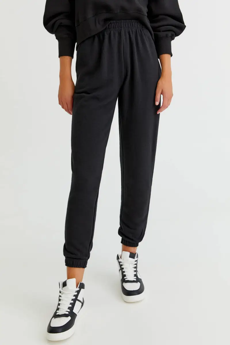 Relaxed Fit High Waist Chino Pants | Jeggings
