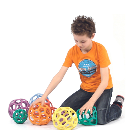 Grab balls 12cm,  Set of 6 colors | Sensory Balls