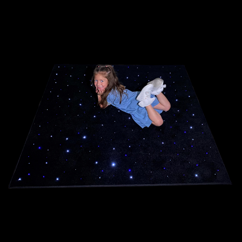 Square Sensory LED Carpet – Interactive 150x150cm | Fibre Optics