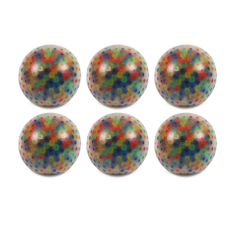 Set of 6 Water Bead Squeeze Balls | Sensory Balls